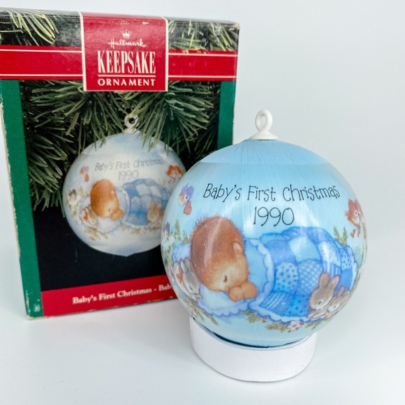 vintage baby's first christmas ornament